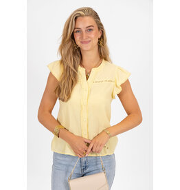 21Jewelz Blouse met rufflemouwtje - geel