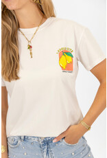 21Jewelz T-shirt Amalfi met citroen - wit