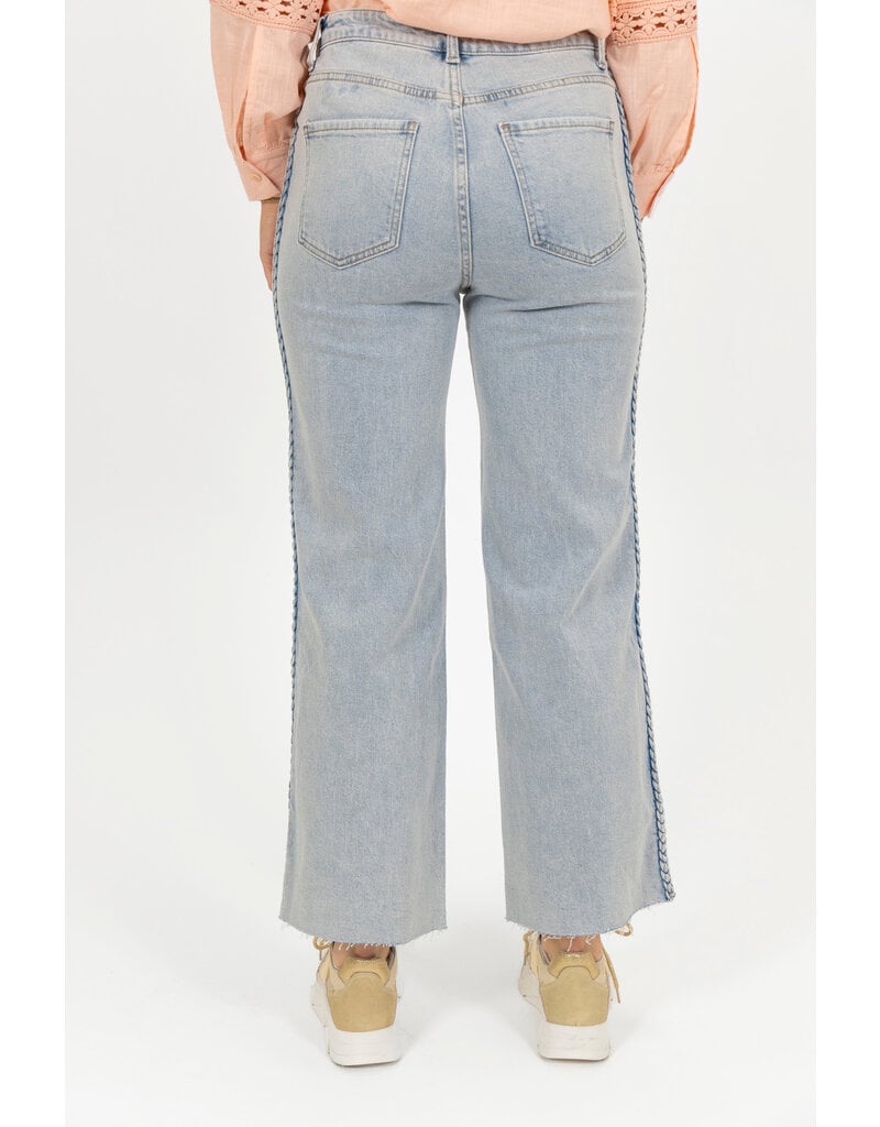 21Jewelz Jeans met vlecht - blauw