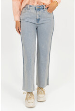 21Jewelz Jeans met vlecht - blauw