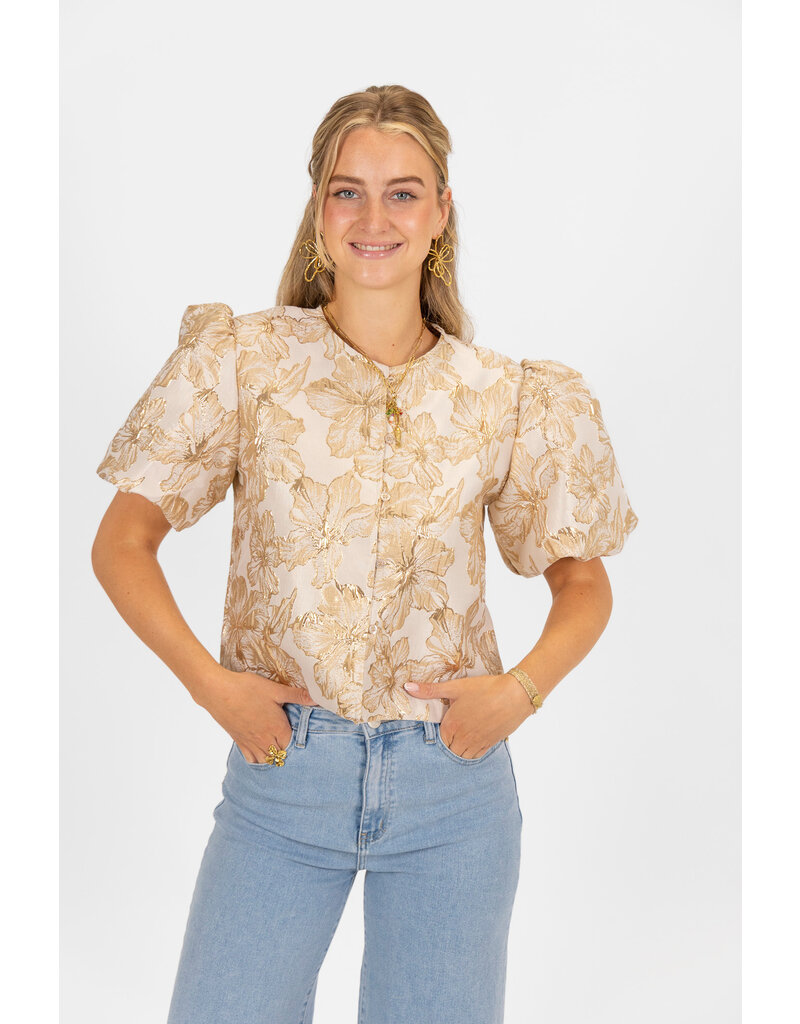 21Jewelz Pofmouw top - goud