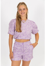 21Jewelz Short met bloemenpatroon - lila