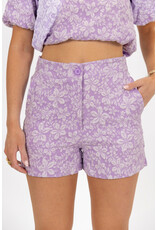 21Jewelz Short met bloemenpatroon - lila
