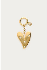 My Jewellery My Jewellery | Bag charm hart met imitatieparels