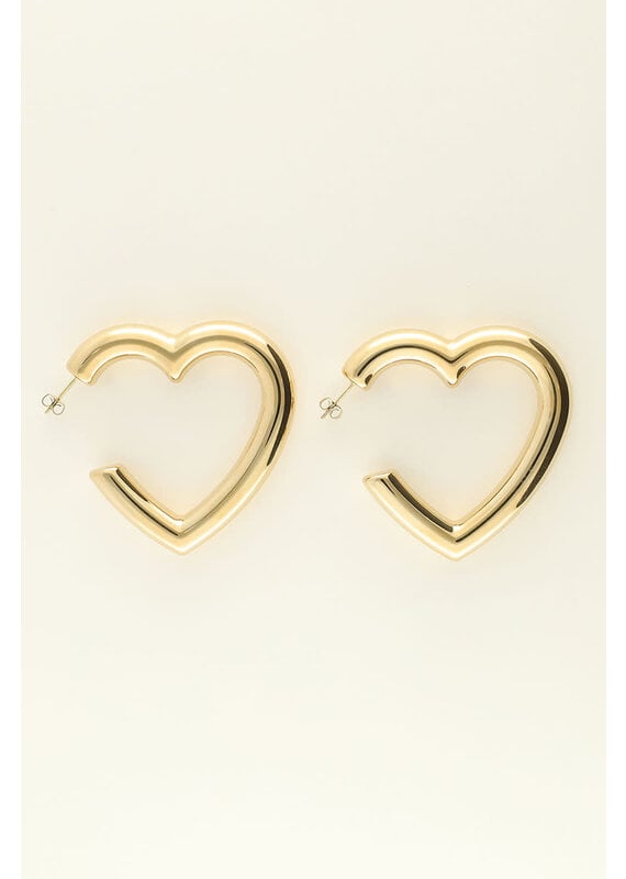 My Jewellery My Jewellery | Statement oorbellen groot hart