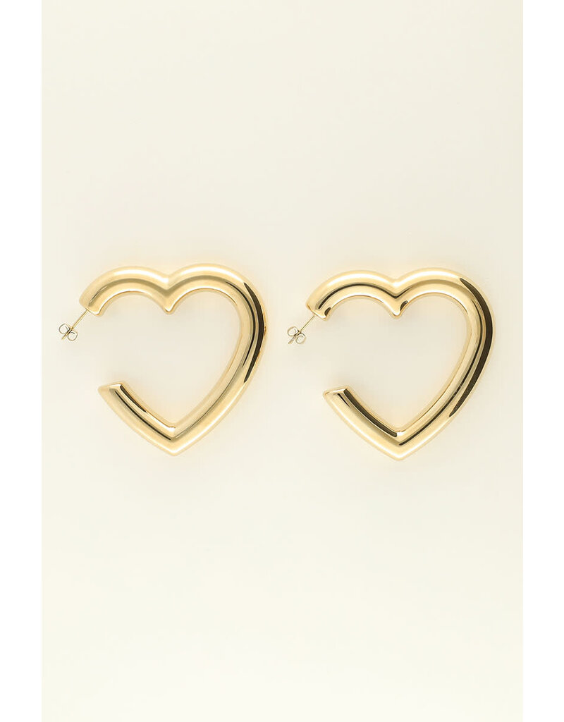 My Jewellery My Jewellery | Statement oorbellen groot hart