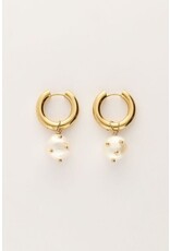 My Jewellery Oorringen met parel met studs - goud