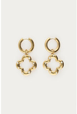 My Jewellery My Jewellery | Oorringen met klaver & imitatieparels