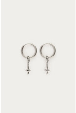 My Jewellery My Jewellery | Nomads minimalistische oorringen met ster en strass - zilver