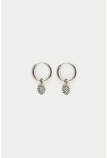 My Jewellery My Jewellery | Nomads minimalistische oorringen met zonnetje - zilver