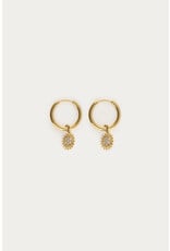 My Jewellery My Jewellery | Nomads minimalistische oorringen met zonnetje - goud