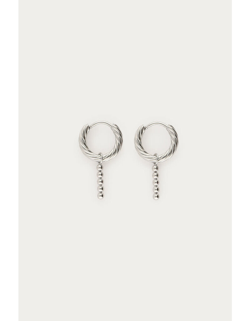 My Jewellery My Jewellery | Nomads minimalistische oorringen met bolletjes - zilver