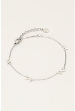 My Jewellery My Jewellery - Minimalistische armband met mini strikjes - zilver