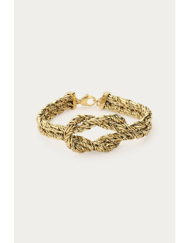 My Jewellery My Jewellery | Armband met grove knoop - goud