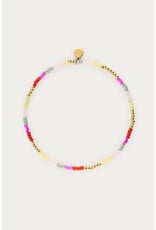 My Jewellery My Jewellery | Armband met rood & roze Miyuki kralen