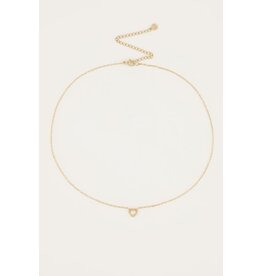 My Jewellery My Jewellery | Ketting hartje strass - goud