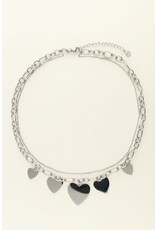My Jewellery My Jewellery | Universe statement ketting met hartjes - zilver