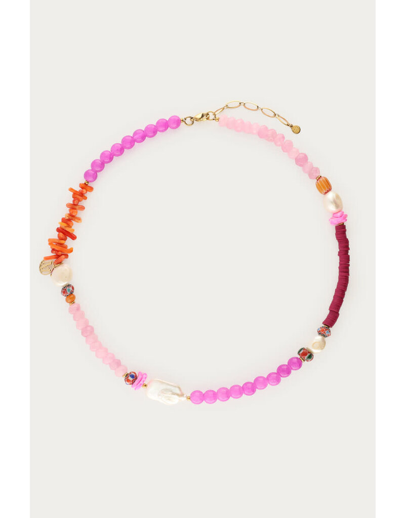 My Jewellery My Jewellery | Nomads multikleur kralen ketting met zoetwaterparels