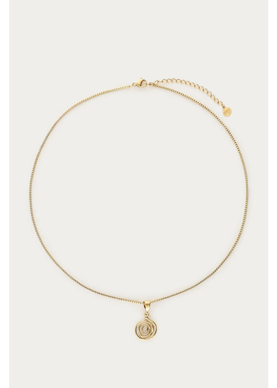 My Jewellery My Jewellery | Nomads ketting met minimalistische swirl - goud