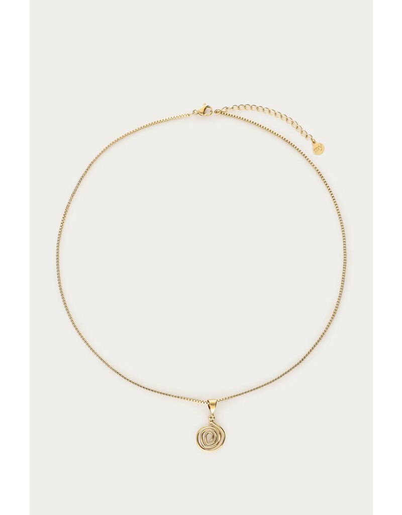 My Jewellery My Jewellery | Nomads ketting met minimalistische swirl - goud