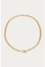 My Jewellery My Jewellery | Minimalistische dubbele ketting met schakels - goud