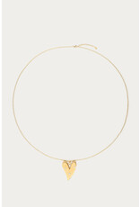 My Jewellery My Jewellery - Lange ketting met hart bedel & imitatieparels - goud