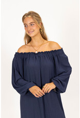 21Jewelz Off shoulder jurk - navy