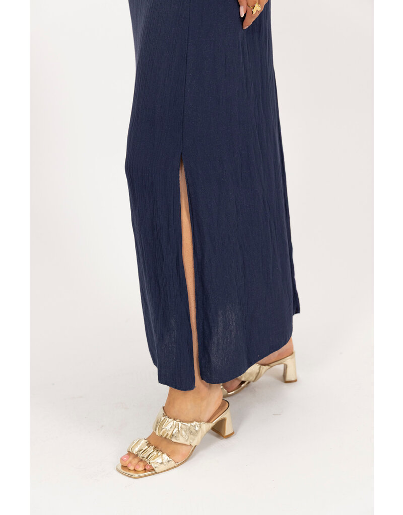 21Jewelz Off shoulder jurk - navy