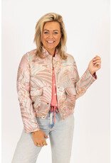 21Jewelz Jacquard bomber jack met roze print