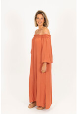 21Jewelz Off shoulder jurk - roest