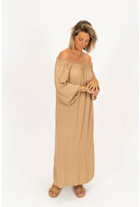 21Jewelz Off shoulder jurk - beige