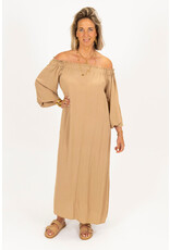 21Jewelz Off shoulder jurk - beige