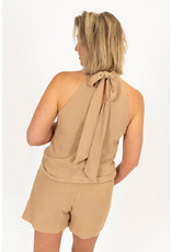 21Jewelz Lurex haltertop - beige