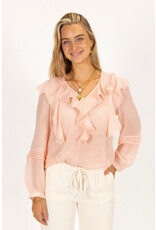 21Jewelz Ruches blouse - roze