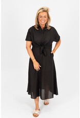 21Jewelz Lange blouse jurk met strik - zwart