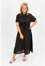 21Jewelz Lange blouse jurk met strik - zwart