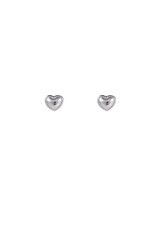 D&E - Hartje met detail studs - zilver