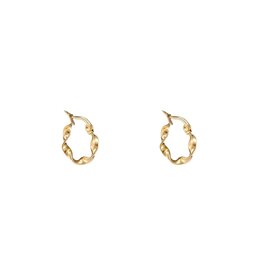 Go Dutch Label D&E - Ribbon Twist Hoop - goud