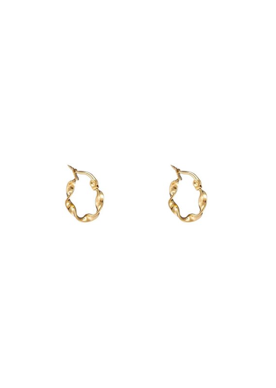 Go Dutch Label D&E - Ribbon Twist Hoop - goud