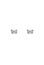 Go Dutch Label D&E - studs met vlinder - zilver