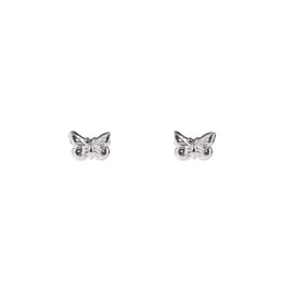Go Dutch Label D&E - studs met vlinder - zilver