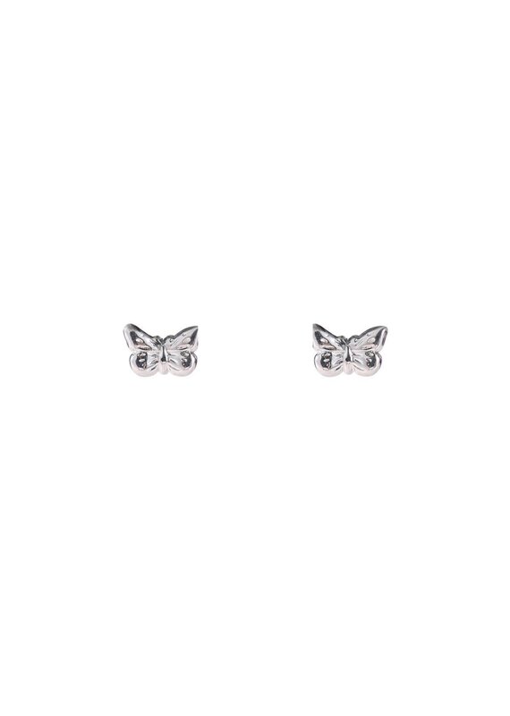 Go Dutch Label D&E - studs met vlinder - zilver