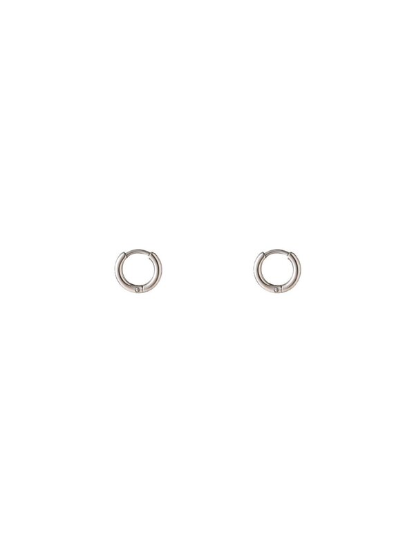 Go Dutch Label D&E - Basic Hoop - 6mm - mini - zilver