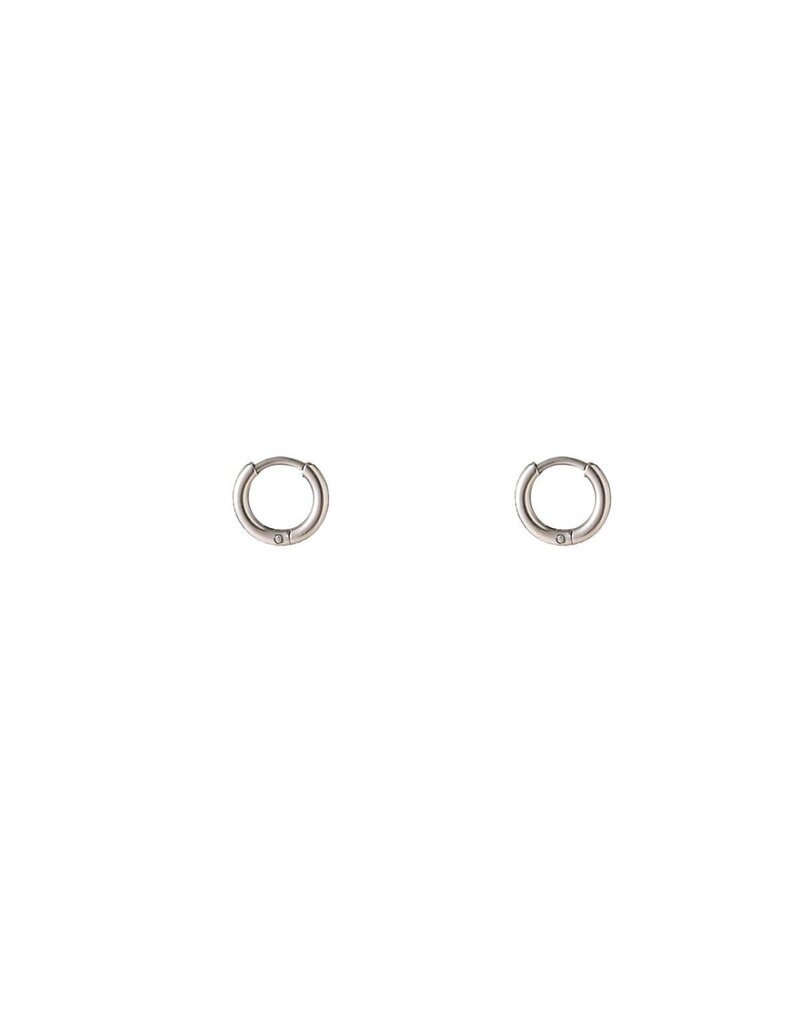 Go Dutch Label D&E - Basic Hoop - 6mm - mini - zilver