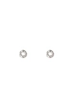Go Dutch Label D&E - Organic Round Stud - zilver