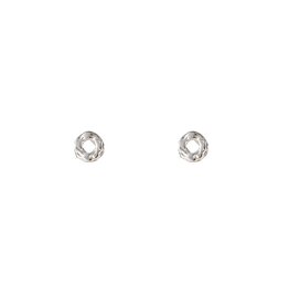 Go Dutch Label D&E - Organic Round Stud - zilver