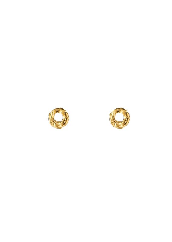 Go Dutch Label D&E - Organic Round Stud - goud
