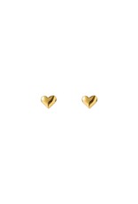 Go Dutch Label D&E - Small Heart Stud - goud
