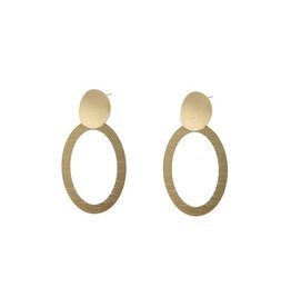 Go Dutch Label D&E - Statement oorbellen - goud