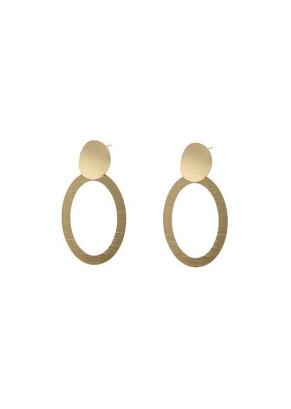 Go Dutch Label D&E - Statement oorbellen - goud